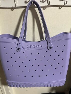 CROCS Lavender Perforated Tote Bag